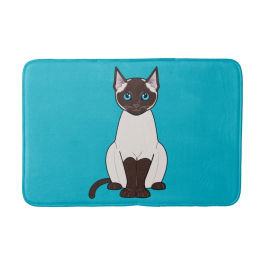 Siamese Cat Badmat (Voorkant)