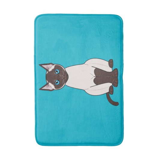Siamese Cat Badmat (Voorkant Verticaal)