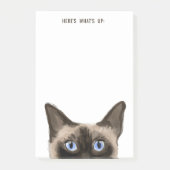 Siamese Cat | bewerkbare tekst | Hier is wat er op Post-it® Notes (Voorkant)