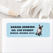 SIAMESE CAT Big Return-adreslabels Etiket (Insitu)