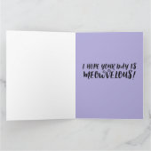 SIAMESE CAT BIRTHDAY-WENSKAARTEN KAART (Binnen)