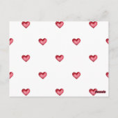 Siamese Cat brings roses for Valentines' day Briefkaart (Achterkant)