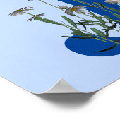 Siamese Cat Butterfly Monogram Initiaal J Poster (Hoek)