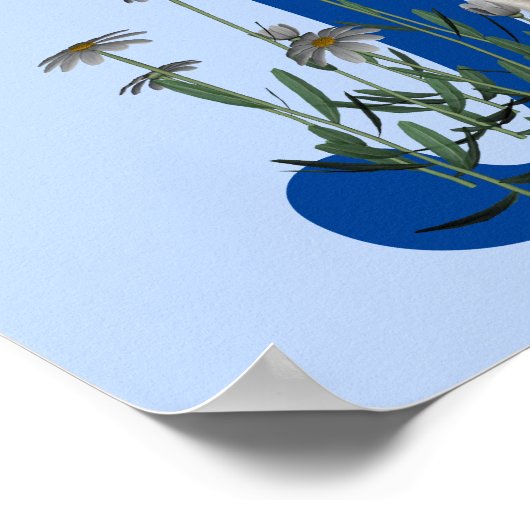 Siamese Cat Butterfly Monogram Initiaal J Poster (Hoek)