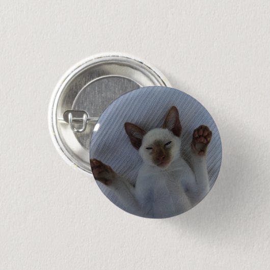 Siamese cat button (Voorkant /achterkant)