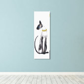 SIAMESE CAT CANVAS AFDRUK (Insitu (Houten vloer))