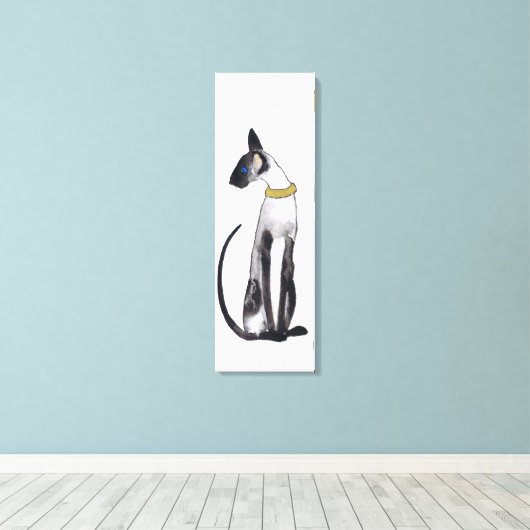 SIAMESE CAT CANVAS AFDRUK (Insitu (Houten vloer))
