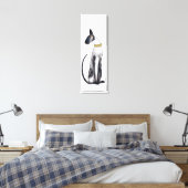 SIAMESE CAT CANVAS AFDRUK (Insitu (Slaapkamer))