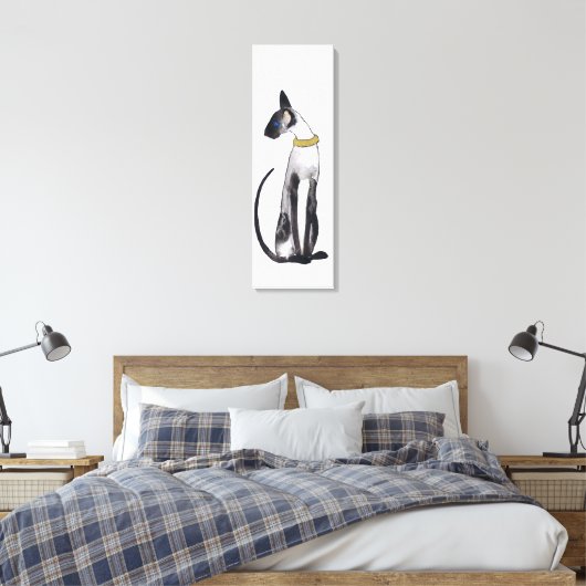SIAMESE CAT CANVAS AFDRUK (Insitu (Slaapkamer))