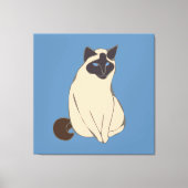 Siamese Cat Canvas Afdruk (Voorkant)