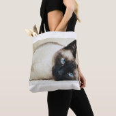 Siamese Cat Canvas tas (Dichtbij)
