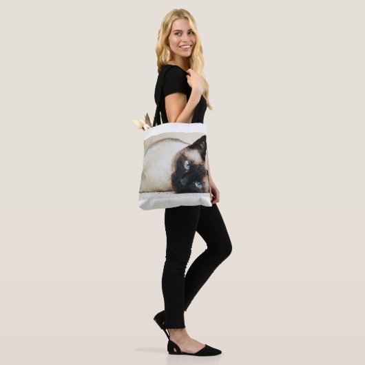 Siamese Cat Canvas tas (Op model)