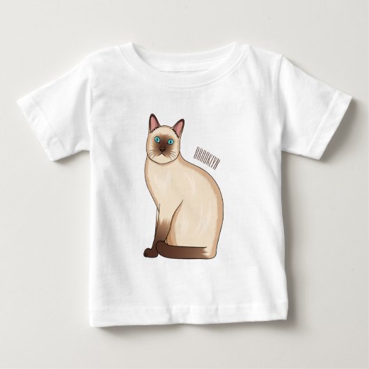 Siamese cat cartoon illustration (Voorkant)