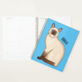 Siamese cat cartoon illustration planner (Display)