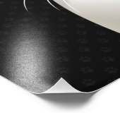 Siamese Cat Cartoon Paws Foto Afdruk (Hoek)