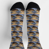 Siamese Cat Christmas Boat Holiday Sokken (Top)