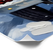 Siamese Cat Christmas Red Truck Holiday Perfect Poster (Hoek)