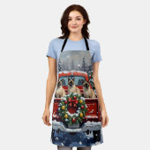 Siamese Cat Christmas Red Truck Holiday Schort (Gedragen)