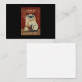 Siamese Cat Coffee Love Purrfect Taste Coffee Notitiekaartje (Voorkant / Achterkant)