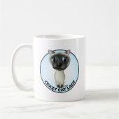 Siamese Cat - Crazy Cat Lady Koffiemok (Links)