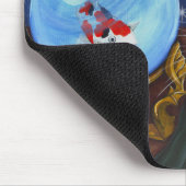 Siamese cat crystal ball koi Fortune Art Mousepad Muismat (Hoek)