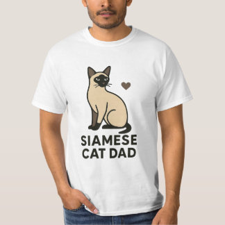 Siamese Cat Dad T-shirt | Schattigee Cat Lover Gif