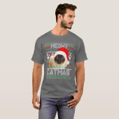 Siamese Cat Drawing Funny Gift T-shirt (Voorkant volledig)