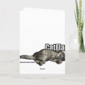 Siamese cat face card kaart (Achterkant)