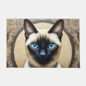 Siamese Cat Feline Deurmat (Voorkant)