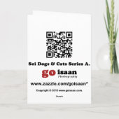 Siamese Cat Friend Kaart (Achterkant)