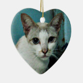 Siamese Cat Friend Keramisch Ornament (Rechts)