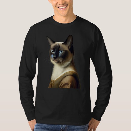 Siamese Cat Funny Masterpiece T-shirt (Voorkant)