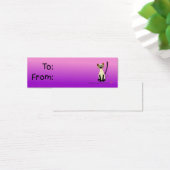 Siamese Cat Gift Label (roze en Paarse) Mini Visitekaartjes (Bureau)