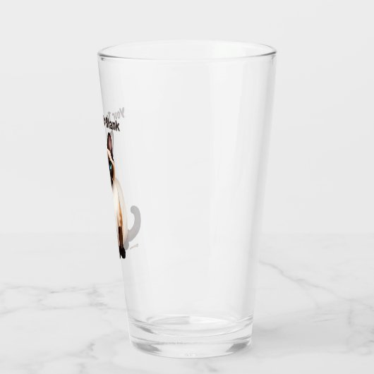Siamese Cat Glas (Links)