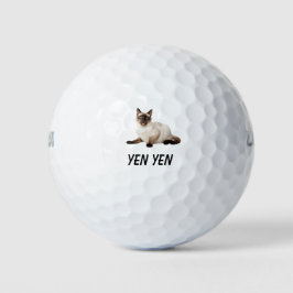 Siamese Cat golfballen – Perfect voor golfliefhebb
