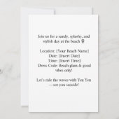 Siamese Cat is surfing catch me if you can Kaart (Achterkant)