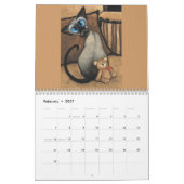 Siamese CAT-kalender door BihRle Kalender (Feb 2027)