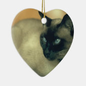 Siamese Cat Keramisch Ornament (Rechts)