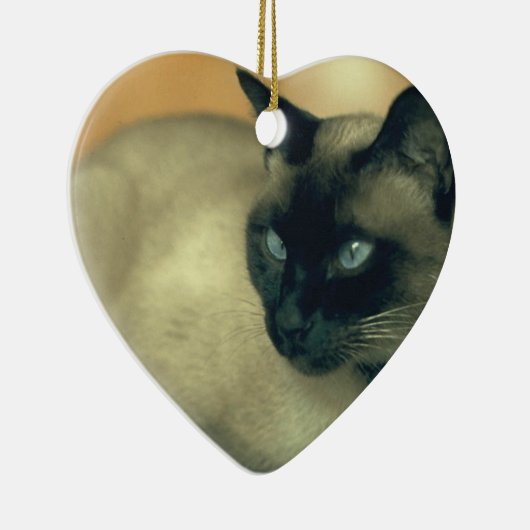 Siamese Cat Keramisch Ornament (Rechts)