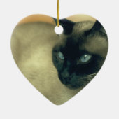 Siamese Cat Keramisch Ornament (Achterkant)