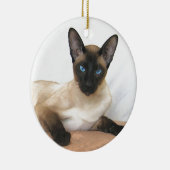 Siamese Cat Keramisch Ornament (Rechts)