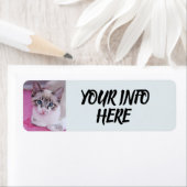 SIAMESE CAT KITTEN RETURN ADRESETIKETTEN ETIKET (Insitu)