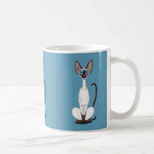 Siamese Cat Koffiemok (Rechts)