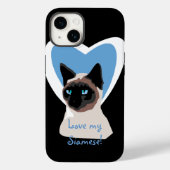 Siamese Cat Love iPhone 5 Hoesje (Achterkant)