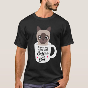 Siamese Cat Lover Funny Birthday kerstcadeau T-shirt