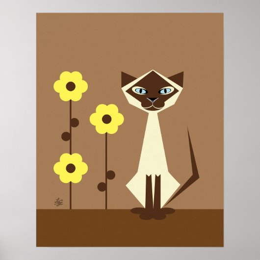 Siamese Cat Lover Poster (Voorkant)