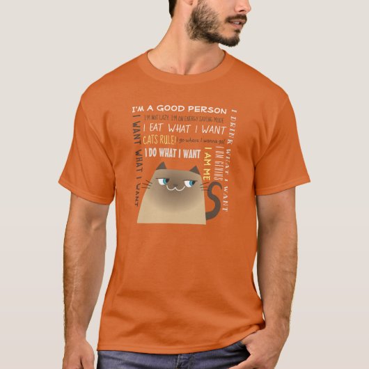 Siamese Cat Lover T-shirt (Voorkant)