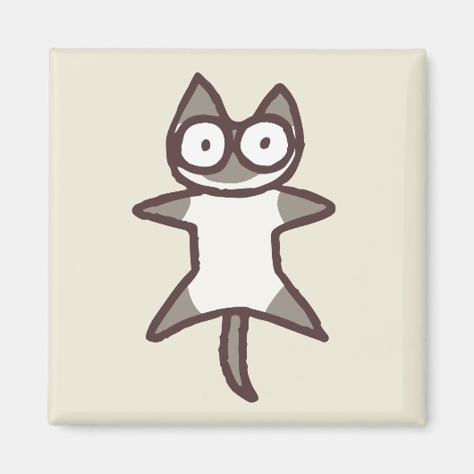 Siamese Cat Magneet (Voorkant)