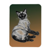 Siamese Cat Magneet (Verticaal)