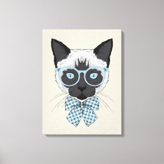 Siamese Cat Mode Smart Canvas Afdruk (Voorkant)